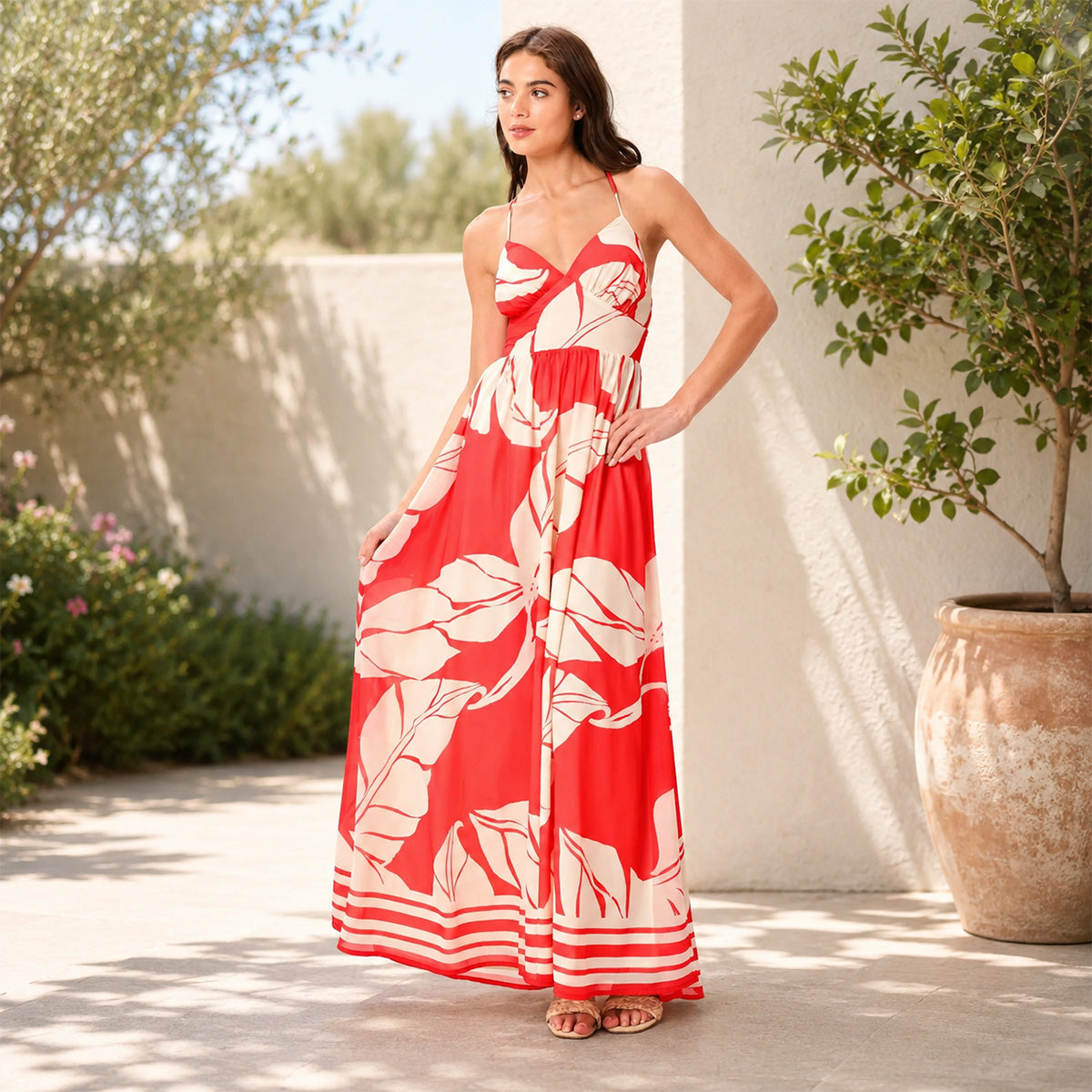 white formal dress long Tina Holly TE207W Long Pleated A Line Wedding Dress