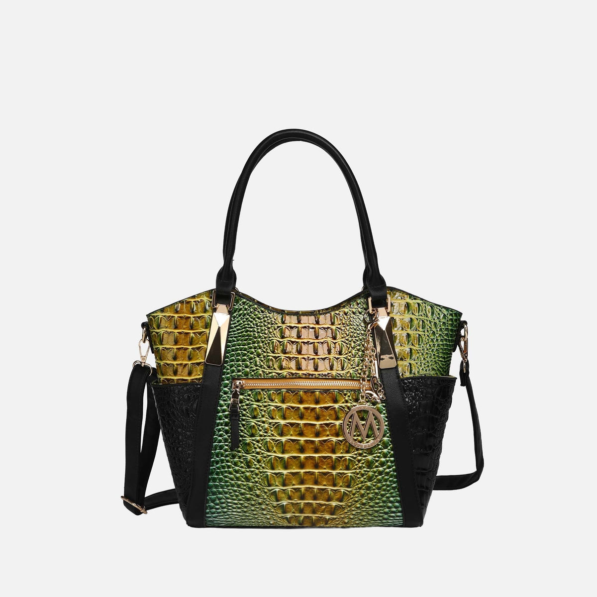 MKF Collection by Mia K. - Janise Gradient Croc Tote handbag
