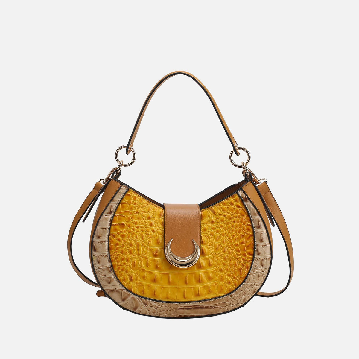 MKF Collection by Mia K. - Jain Croc-Embossed Shoulder Bag