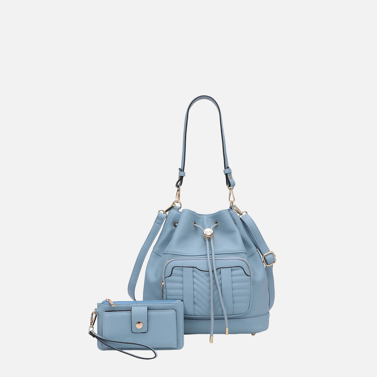 MKF Collection by Mia K. - Ryder Bucket Bag and Wallet Set