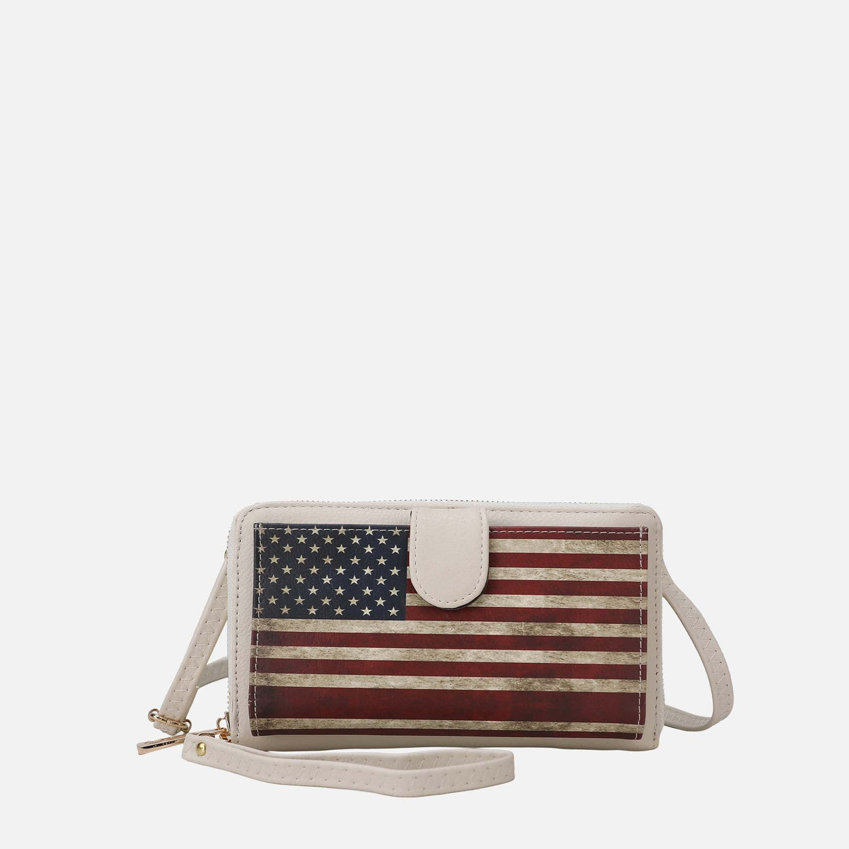 MKF Collection by Mia K. - Kiara Printed Flag Phone Crossbody Bag