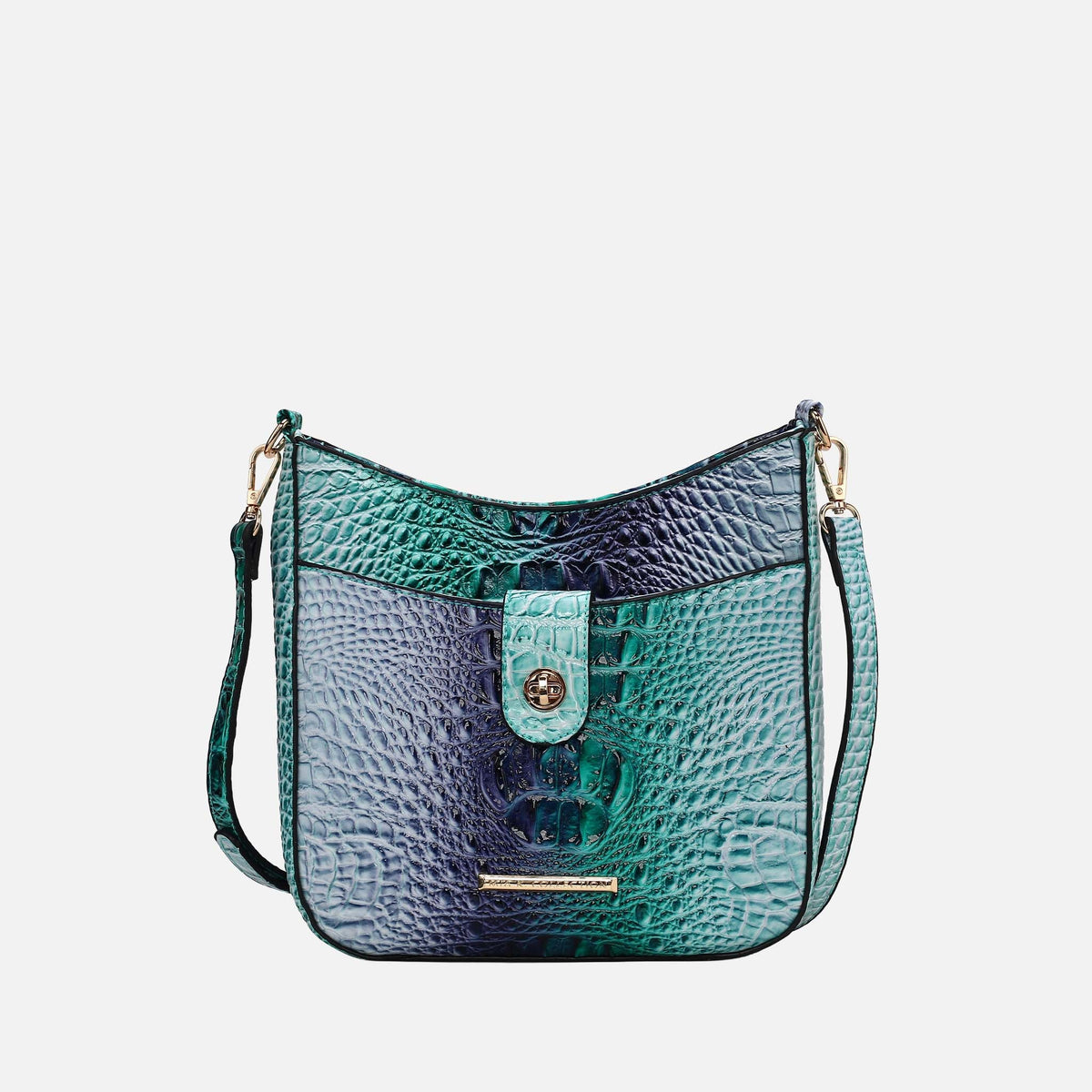 MKF Collection by Mia K. - Giovana Gradient Croc Crossbody Bag