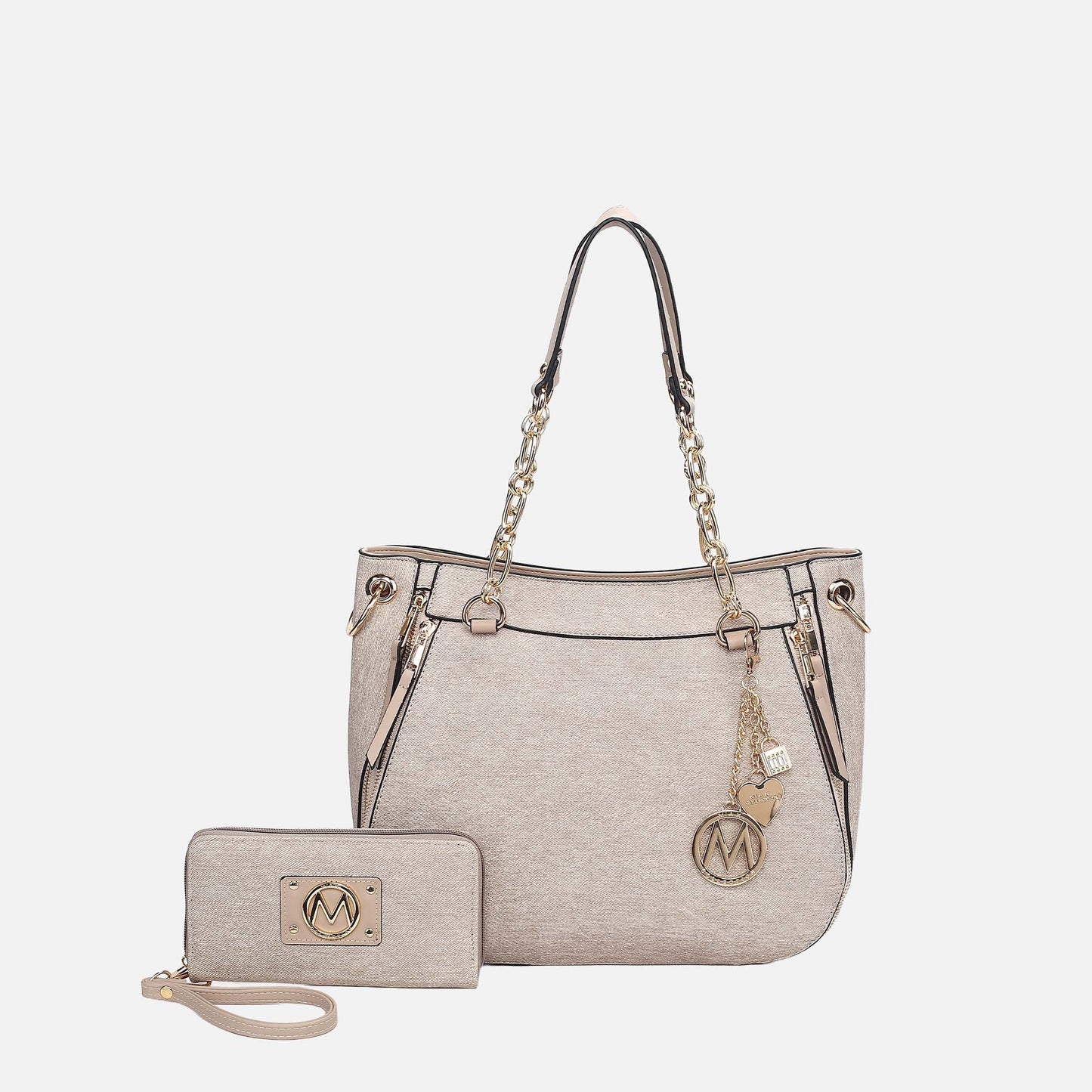 MKF Collection by Mia K. - Lina ll Tote Bag and Wallet set