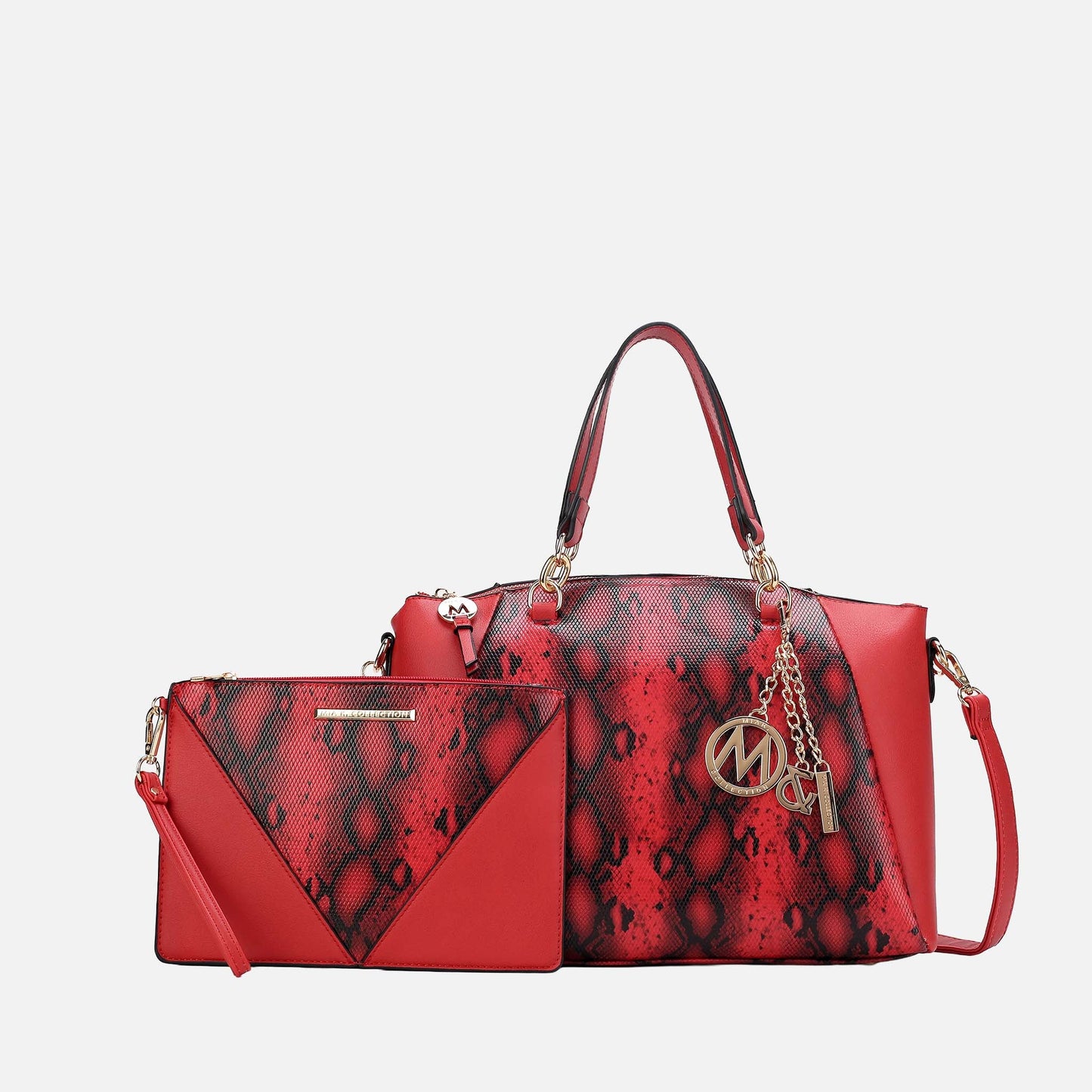 MKF Collection by Mia K. - Addison Shoulder Bag and Wristlet Set