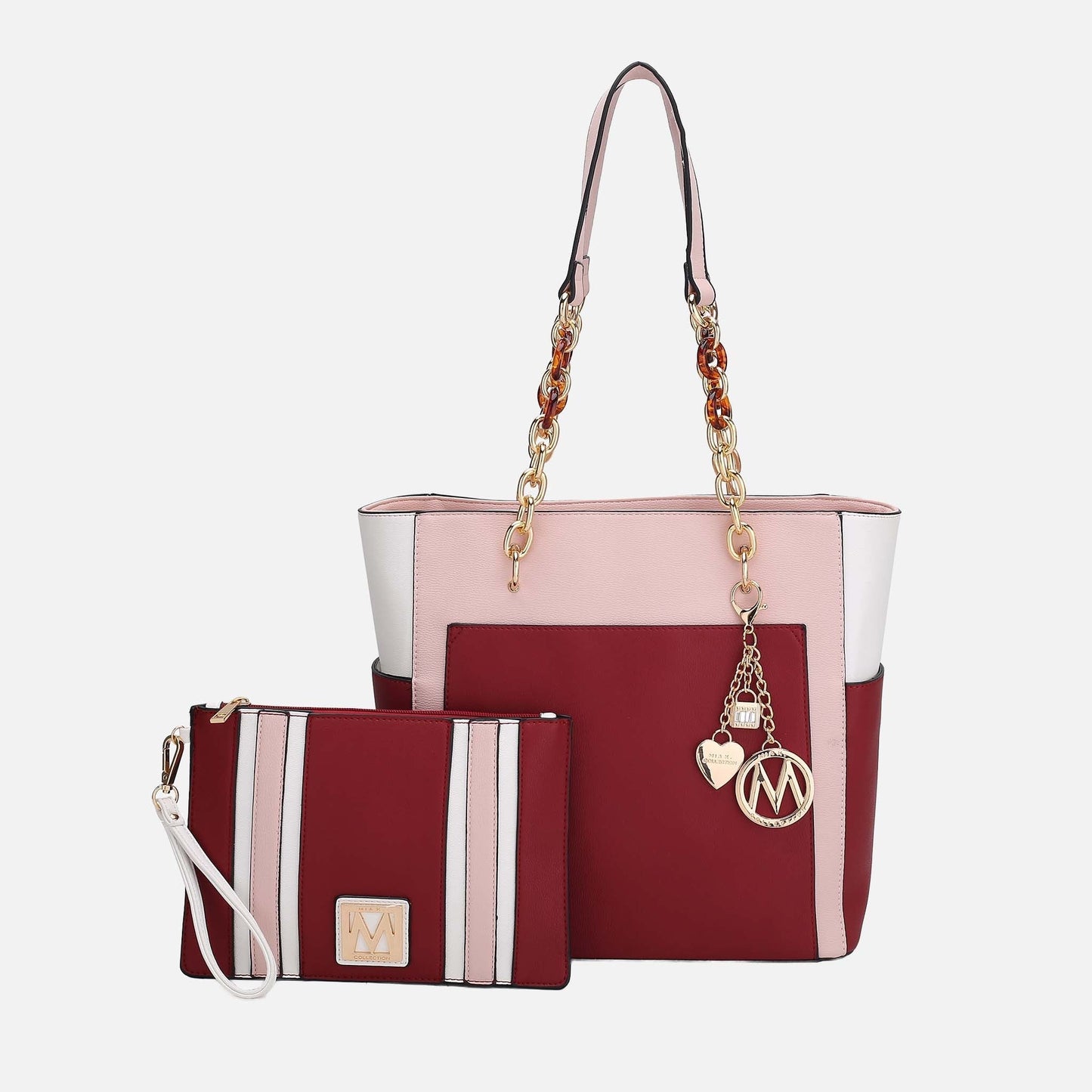 MKF Collection by Mia K. - Rochelle Tote and Wristlet Set