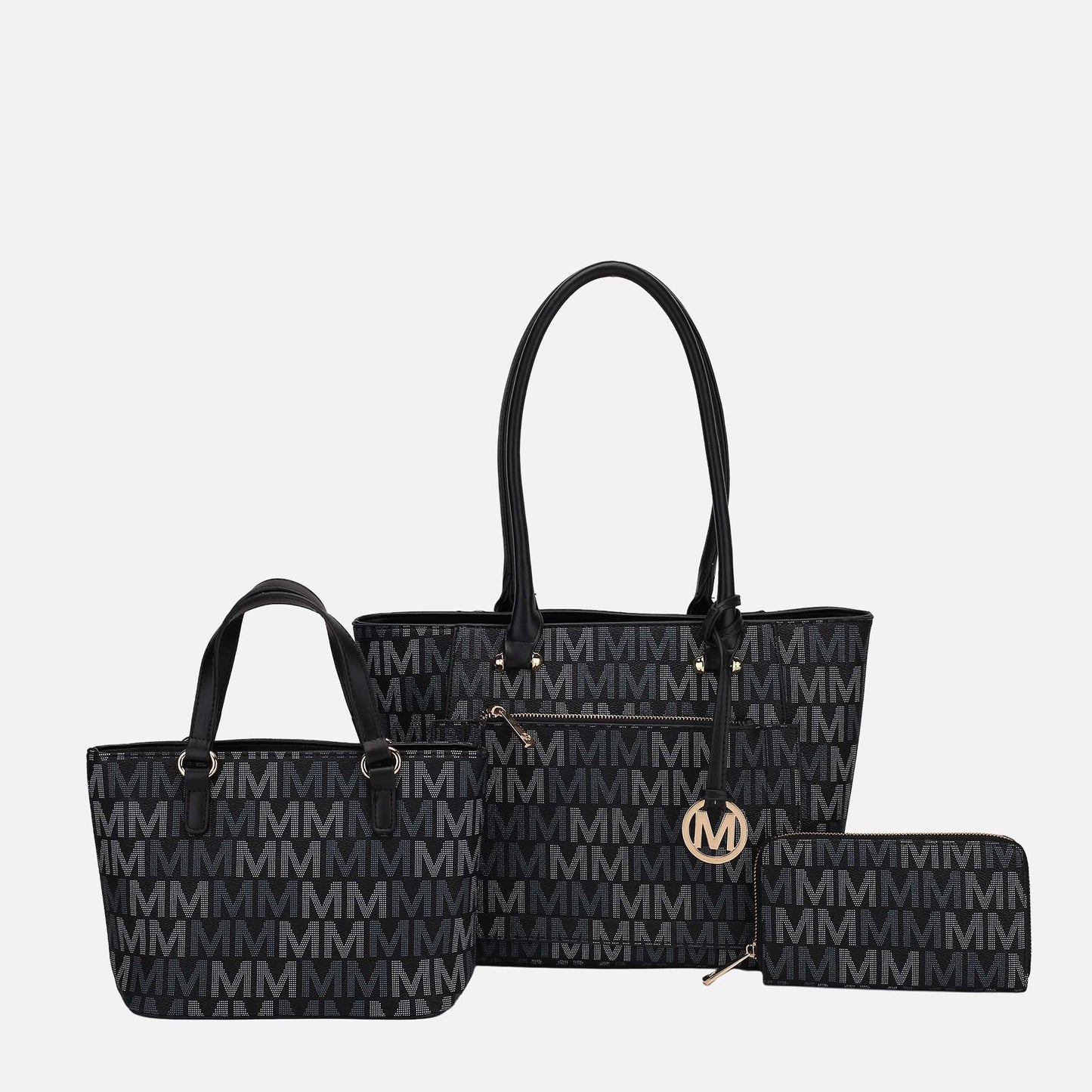 MKF Collection by Mia K. - Lady II Signature Tote Bag and Set