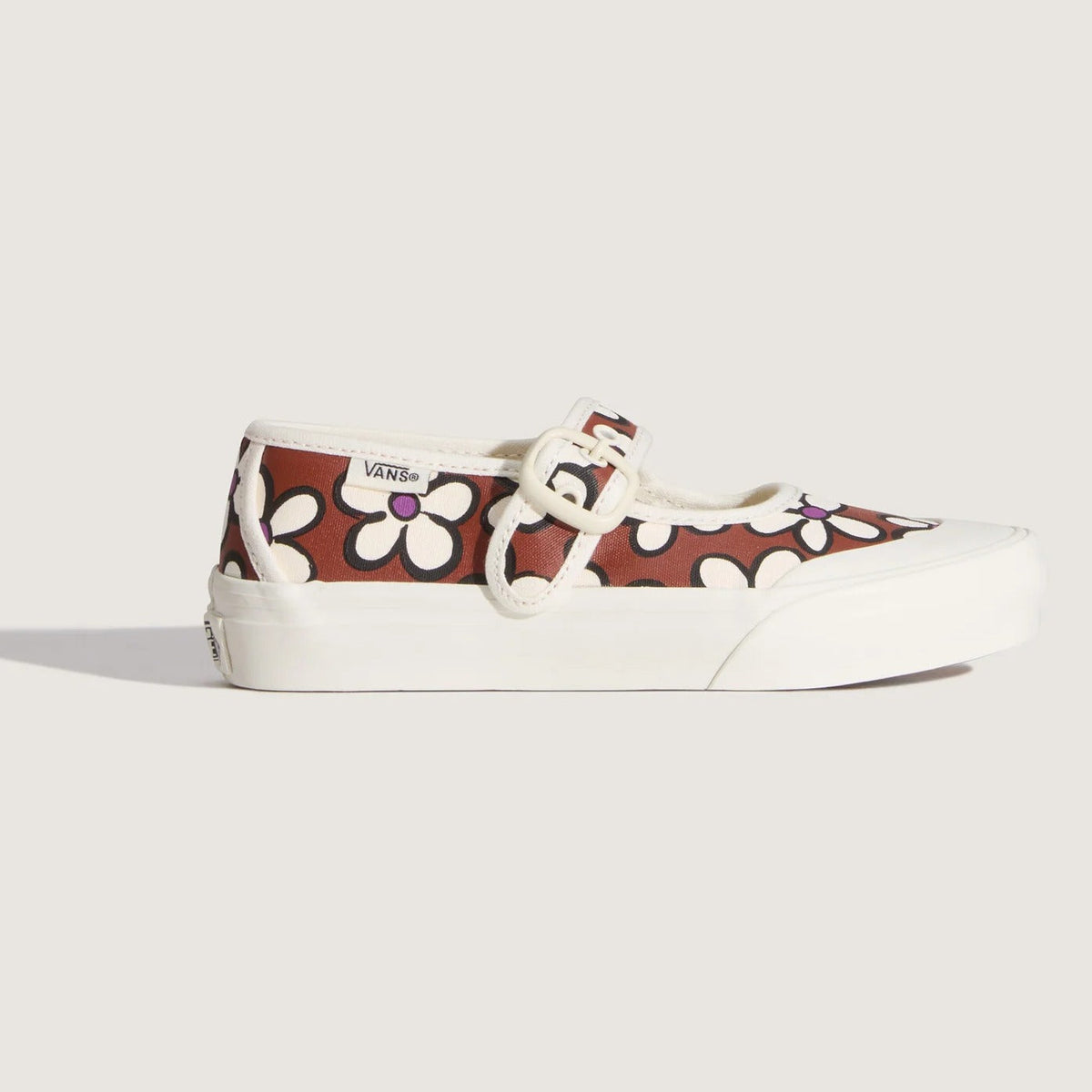 Vans Preschool Mary Jane Painted Floral Rust Bronze