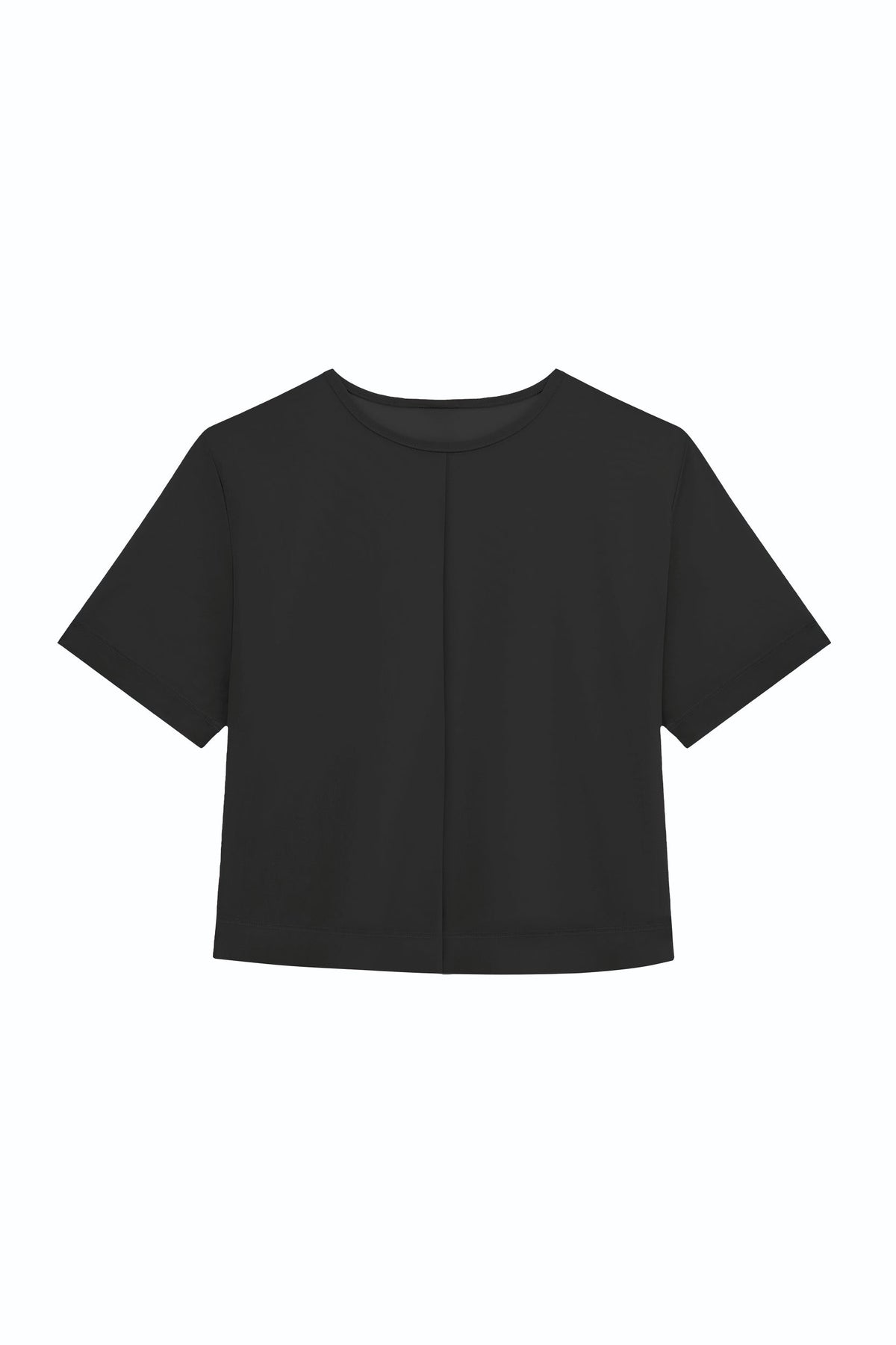 Naya Suede T-Shirt - Black