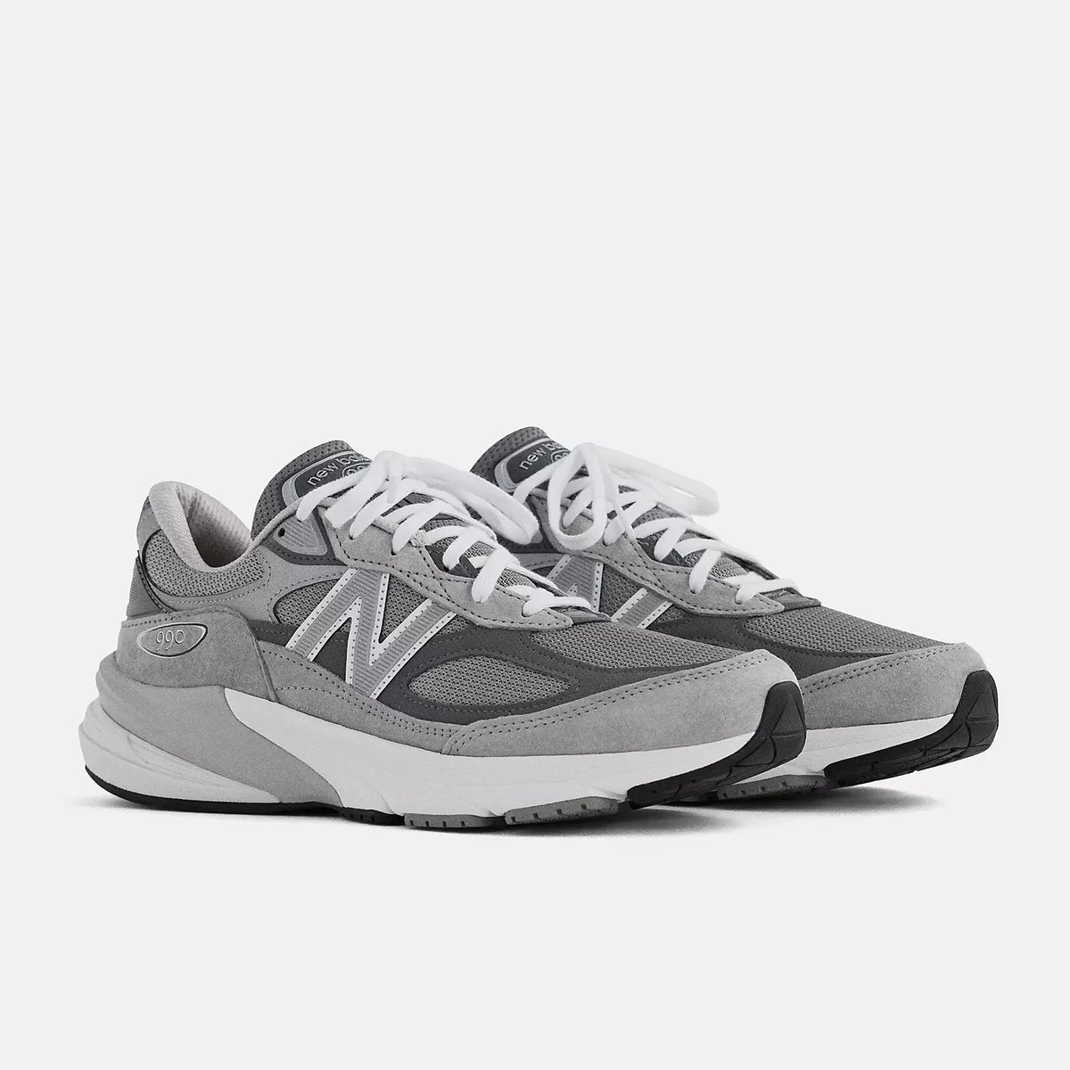 New Balance Made in USA 990v6 Men's Sneakers — Gray/White Suede Low-Top