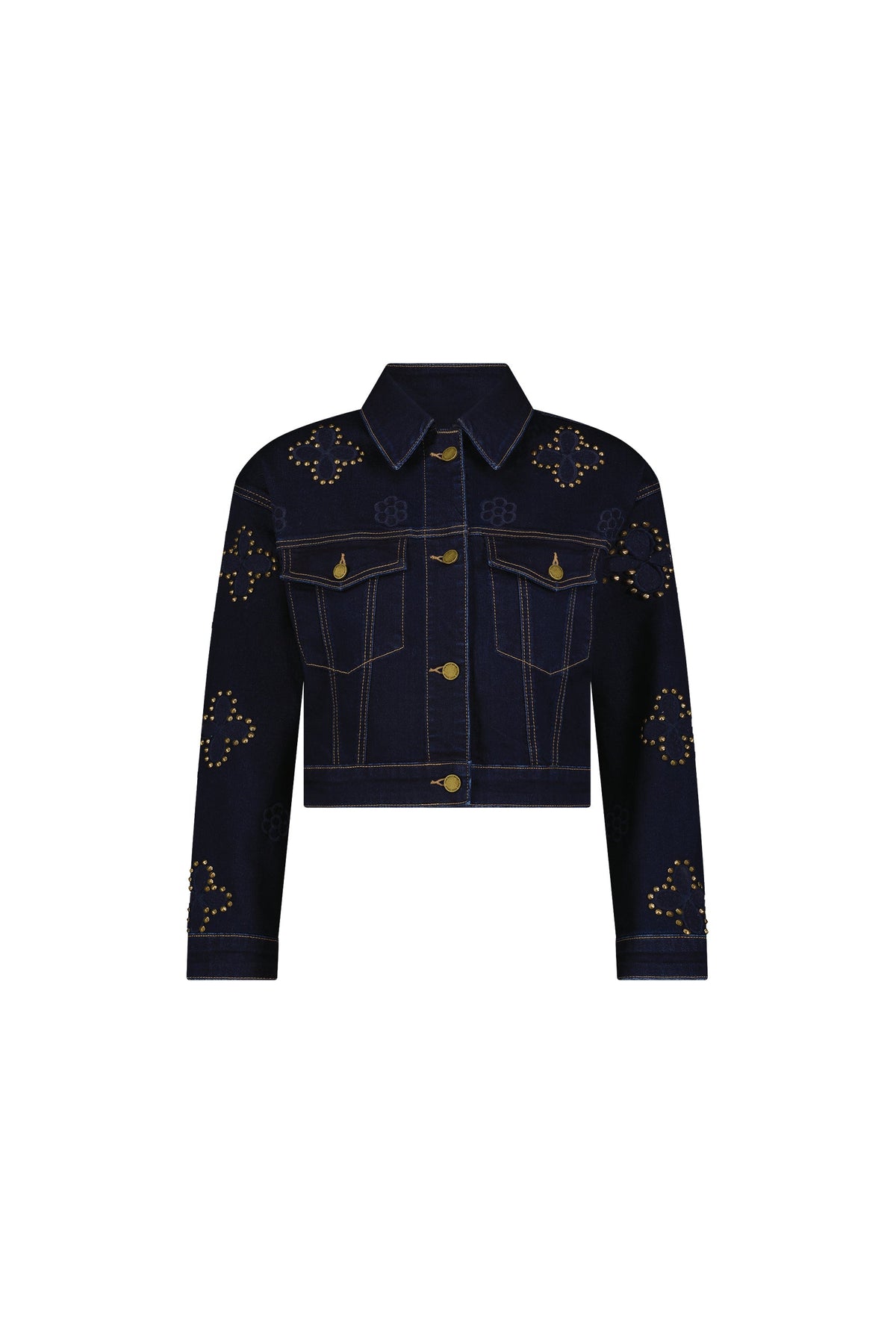 Kaia Studded Jacket - Indigo