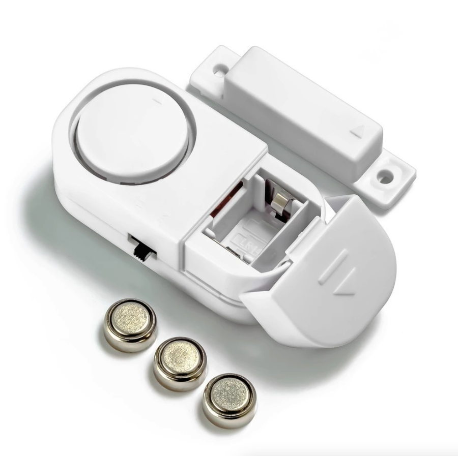 Prime Goods 6 PCS WIRELESS Home Window Door Burglar Security ALARM System Magnetic Sensor - White