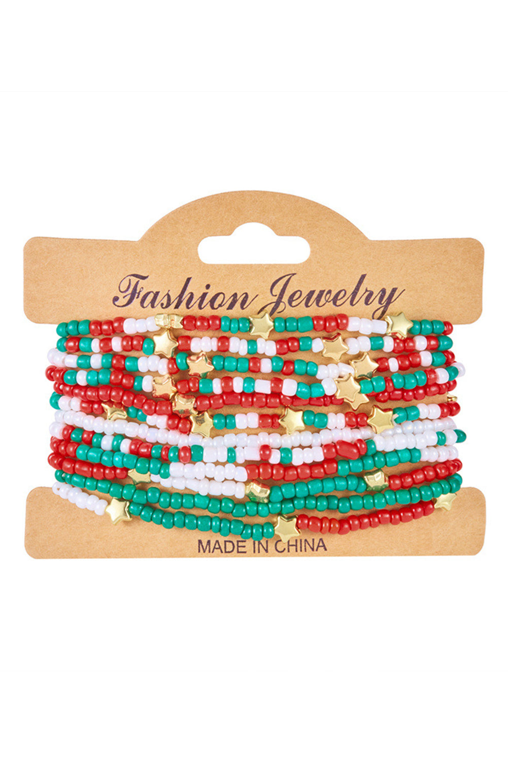 Threaded Pear Paislee Christmas Fashion Bracelet Set