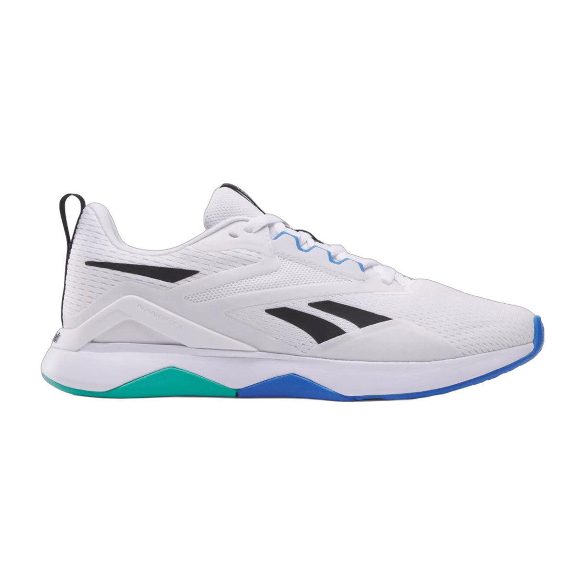Reebok Men's Nanoflex Tr 2 Shoes - Footwear White/Black/Unleashed Green