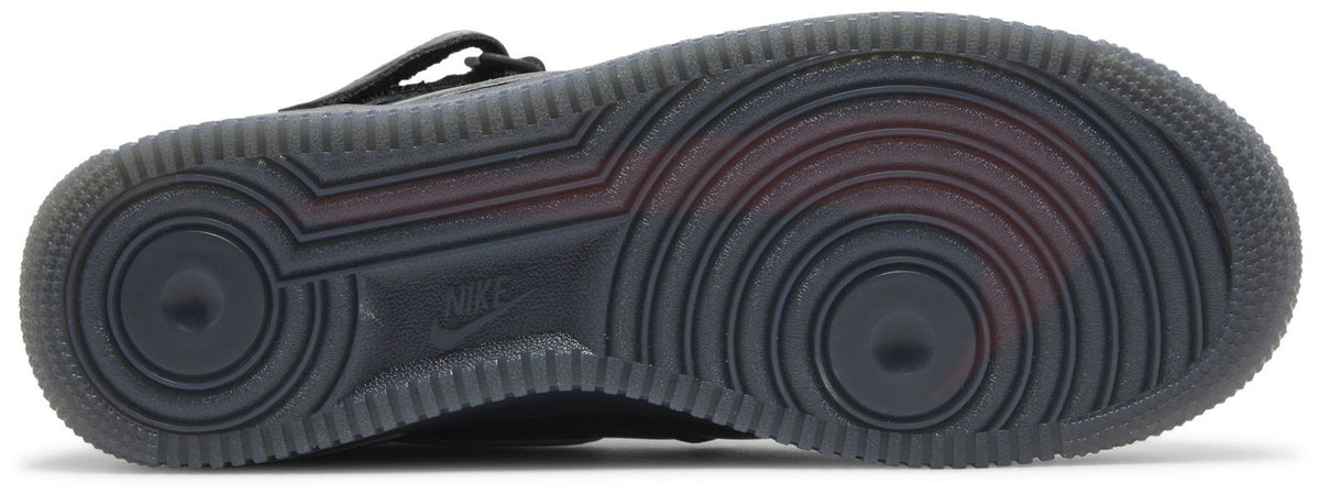 Nike Men's Air Force 1 Mid Prm 'Black Metallic Silver' Sneakers
