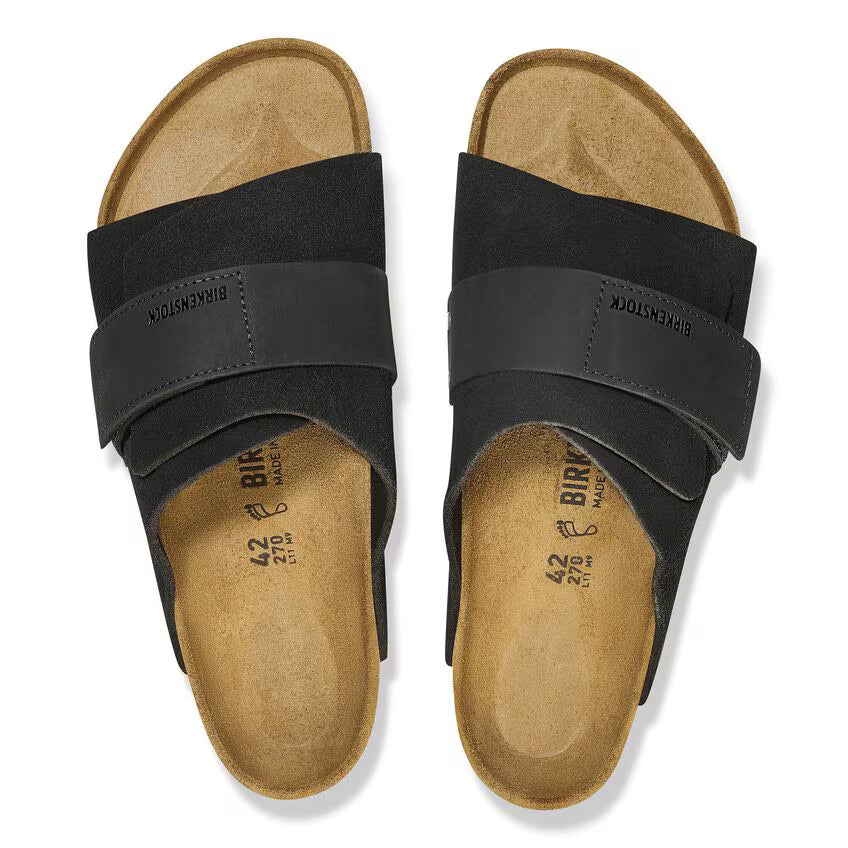 Birkenstock Kyoto Nubuck/Suede Leather Black – Zulily