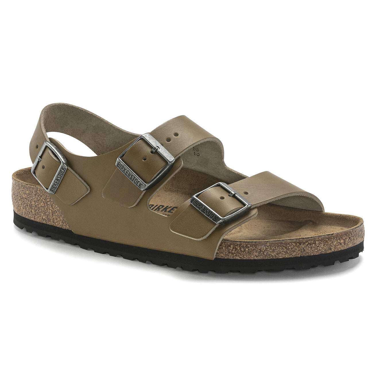 BIRKENSTOCK MILANO REGULAR FADED KHAKI SIZE US MEN 11 Birkenstock New w/ Box Milano Crosstown Faded Khaki Oiled  main image 2