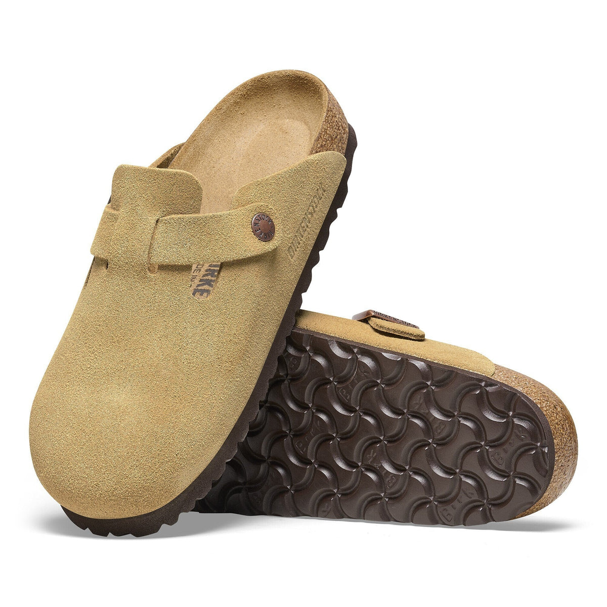 Birkenstock Boston Suede Leather 'Regular Fit' Clogs