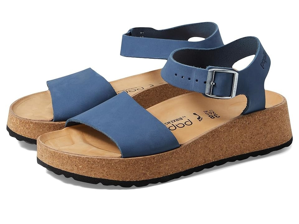 Birkenstock Unisex Glenda Nubuk Leather Elemental Blue