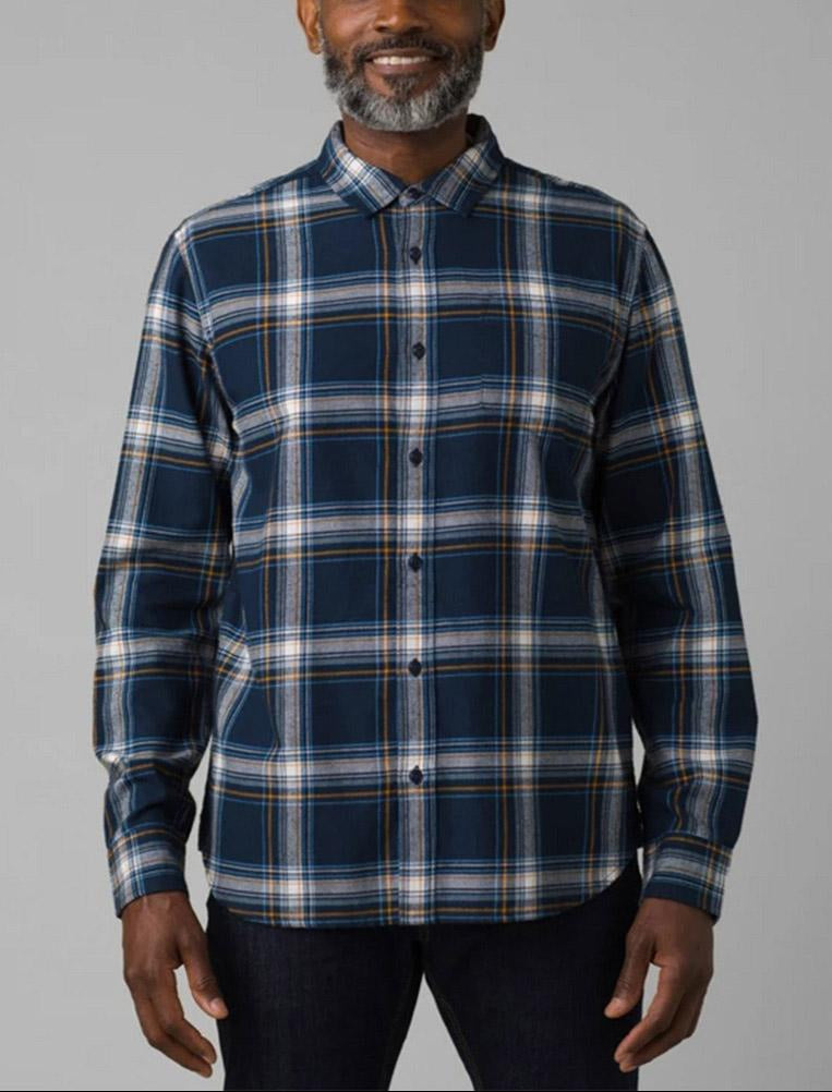 Prana Men's Los Feliz Flannel Button Down Plaid Ls Shirt Shirts
