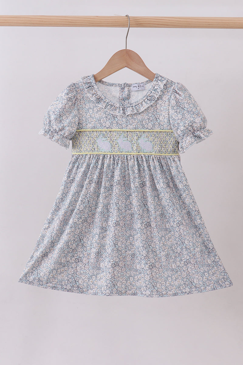 Floral bunny smocked dress – Zulily