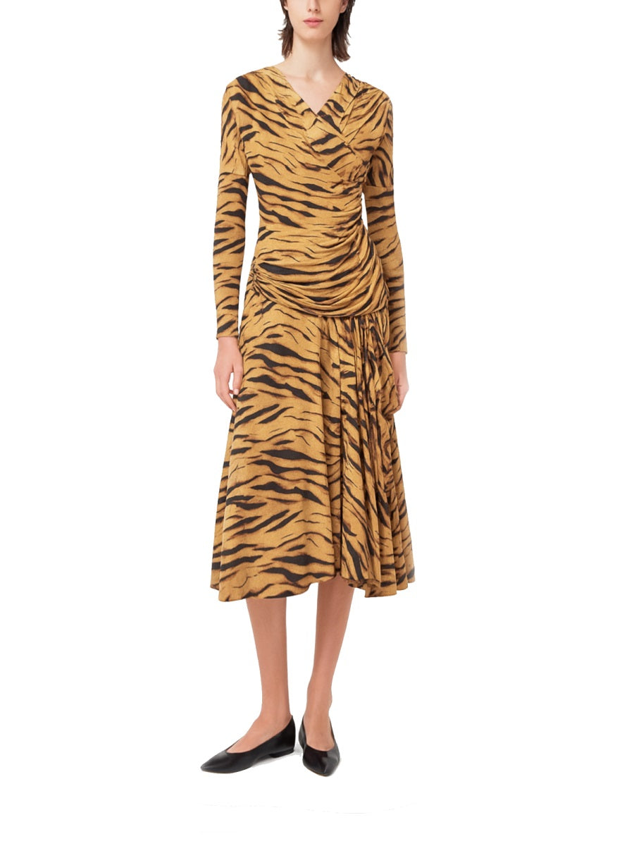 Long Dress With Zebra Print