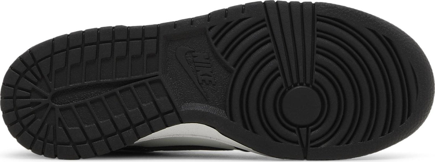 Nike Grade School Dunk Low 'Black Bright Mandarin Mini Swoosh Gs' Sneakers