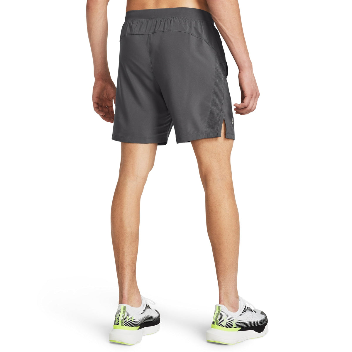 Under Armour Men's Launch Run 9 Shorts - Castlerock/White/Reflective