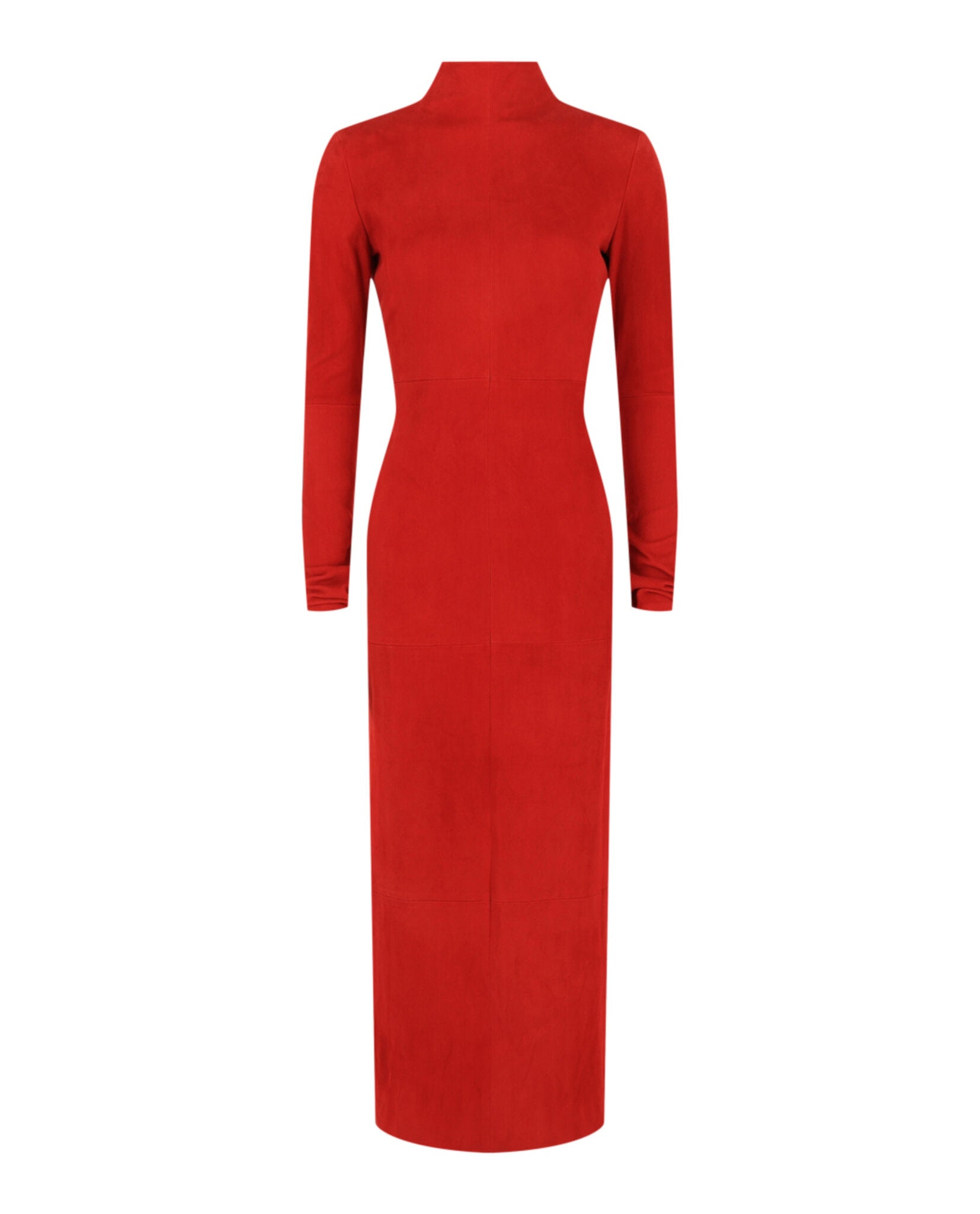 red ferragamo dress Salvatore Ferragamo Long-Sleeved Flare Dress - Queen Letizia Dresses