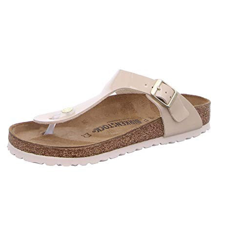 Birkenstock Unisex Gizeh Bs Birko Flor Patent Sand