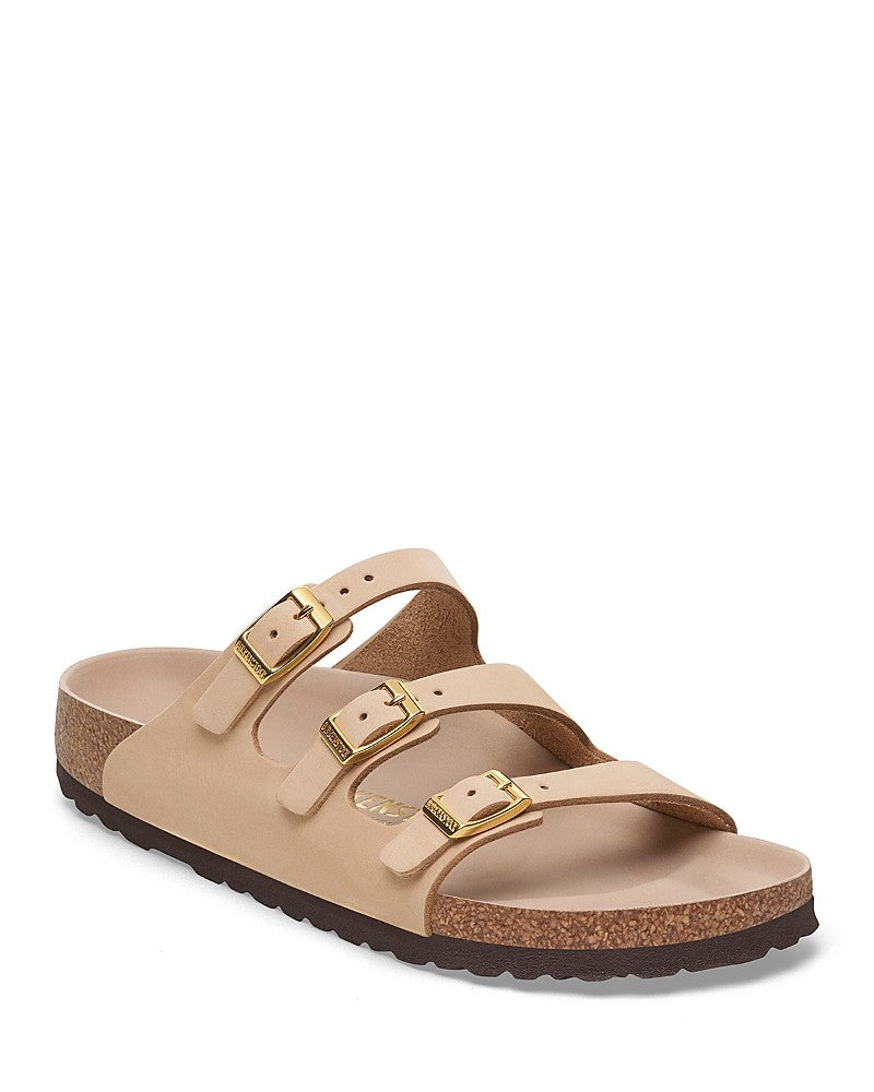 Birkenstock Unisex Florida Fresh Nubuck Leather Sandcastle