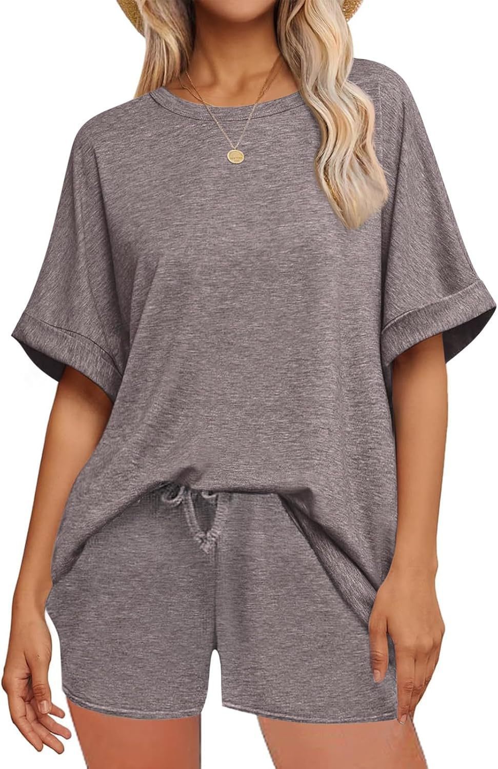 đ Oversized T-Shirt & Drawstring Shorts Set â Ultimate Casual Comfort