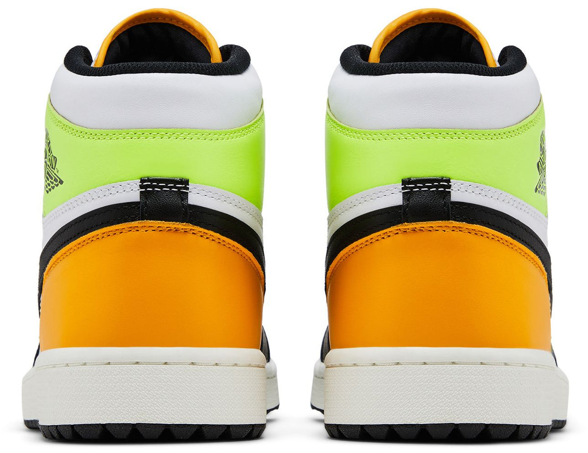 Air Jordan Retro 1 High Golf - White/University Gold/Volt/Black
