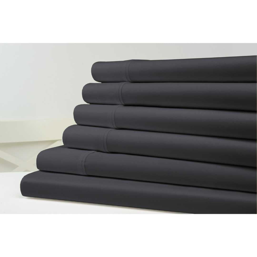 Kathy Ireland 1500 Thread Count Bamboo Cotton 6 pc Sheet Set by Bed Bath Fashions
