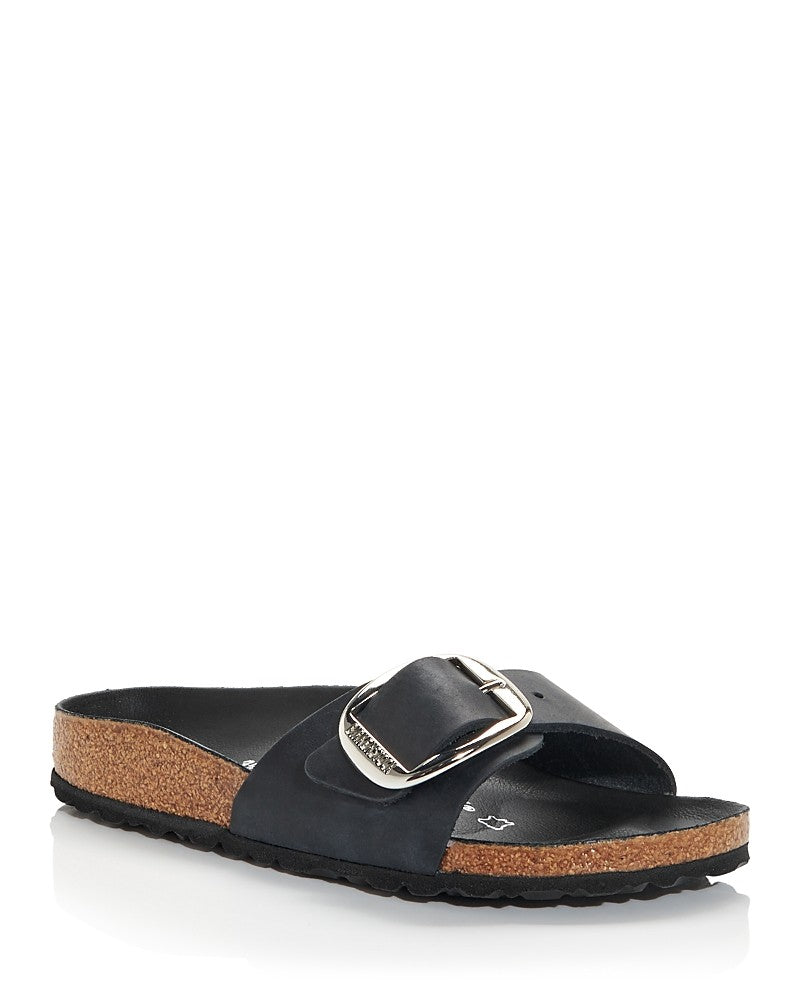 Birkenstock Unisex Madrid Big Buckle Natural Leather Oiled Tabacco Brown