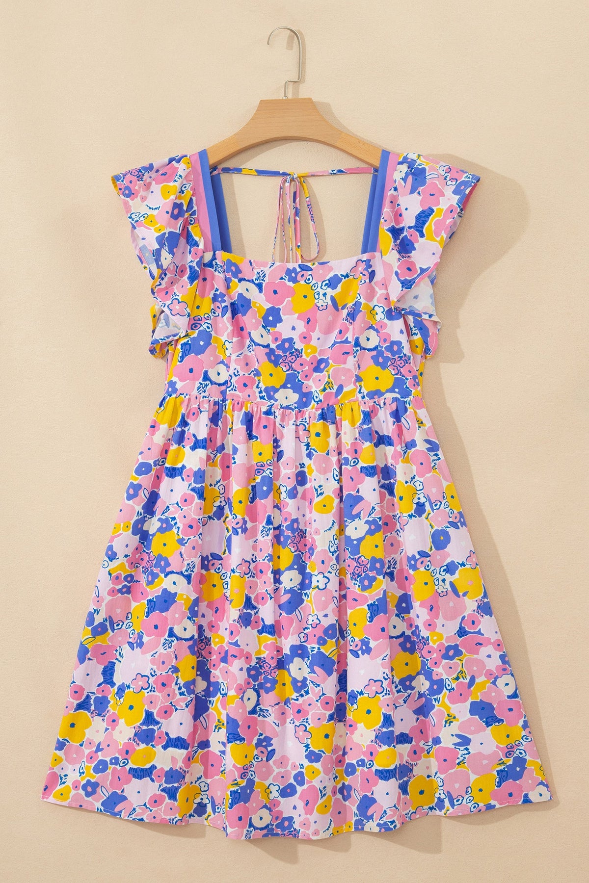 Threaded Pear Kara Square Loose Mini Dress