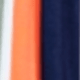Orange & Navy Mint Multi Stripe Cross Front Knit Mini Dress | S-3X