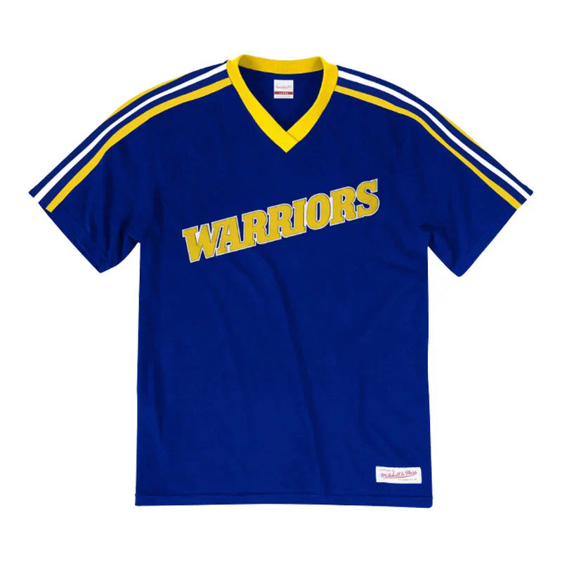Mitchell & Ness Youth NBA Golden State Warriors Overtime Win V-Neck Tee T-Shirts
