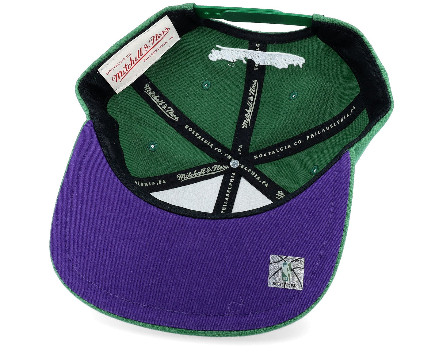 Men's Mitchell & Ness NBA Dead Remix Deadstock Snapback Hwc Bucks - Green