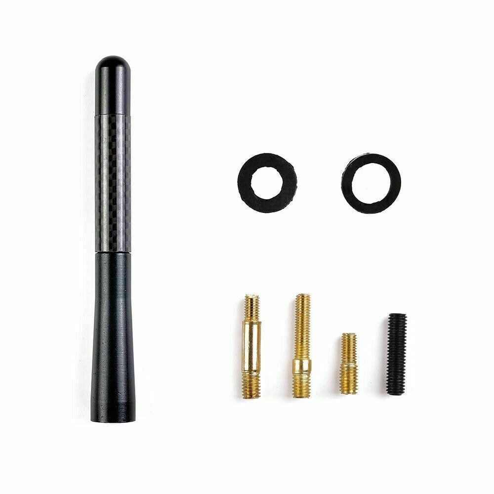 Prime Goods Universal Car Auto Roof Fender Radio FM AM Signal Antenna Aerial Extend Carbon - Black