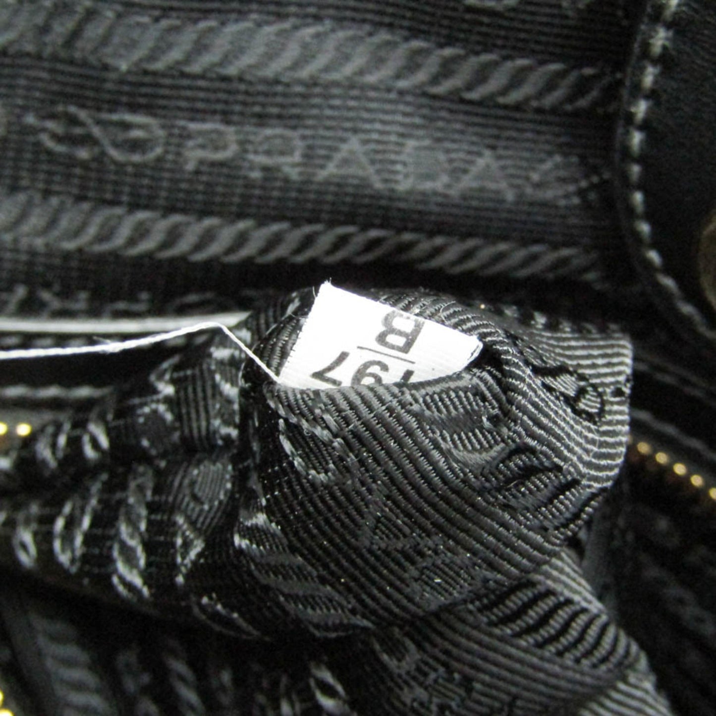 Prada Logo Jacquard · Leather