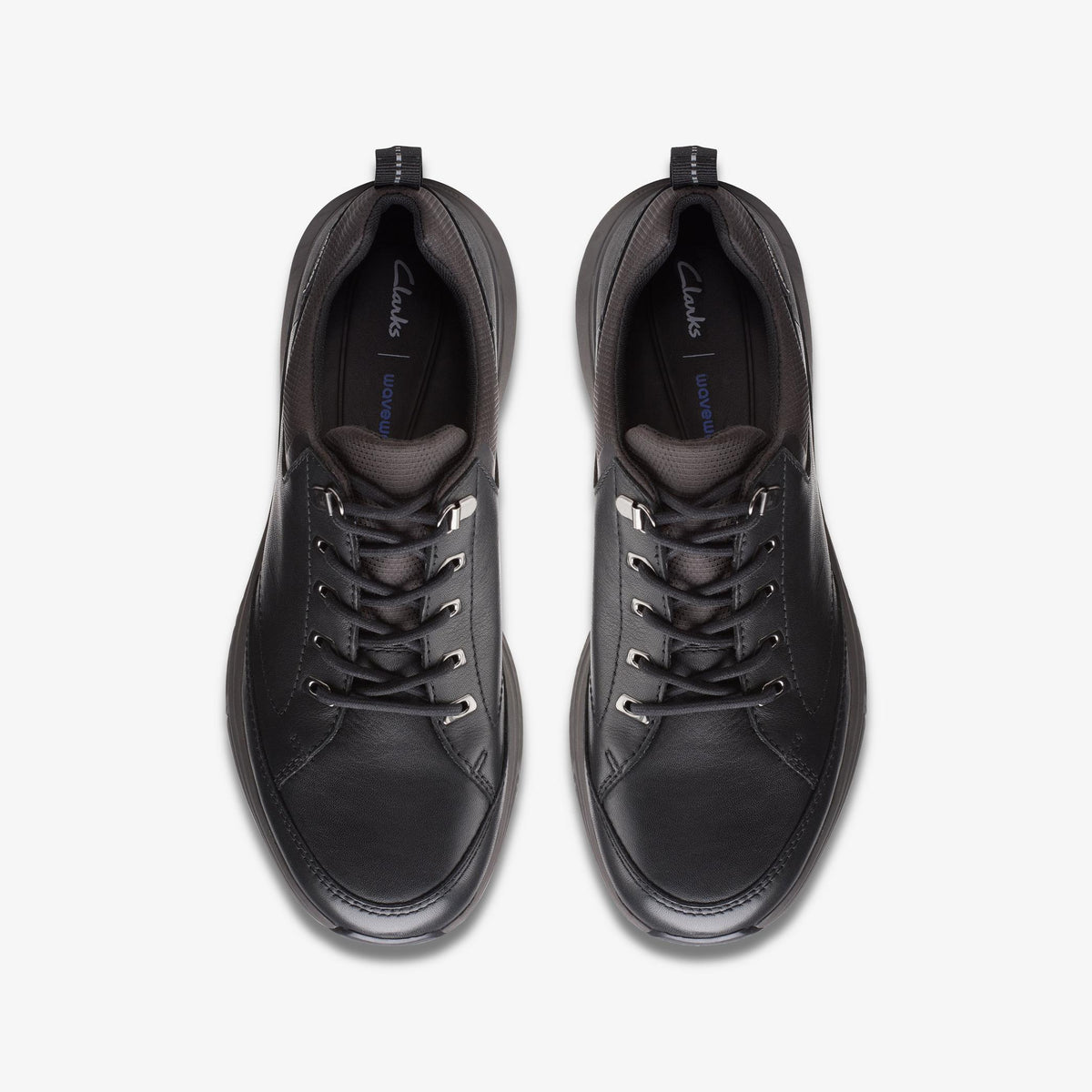 Mens Clarks Wave 2.0 Vibe - Black Leather