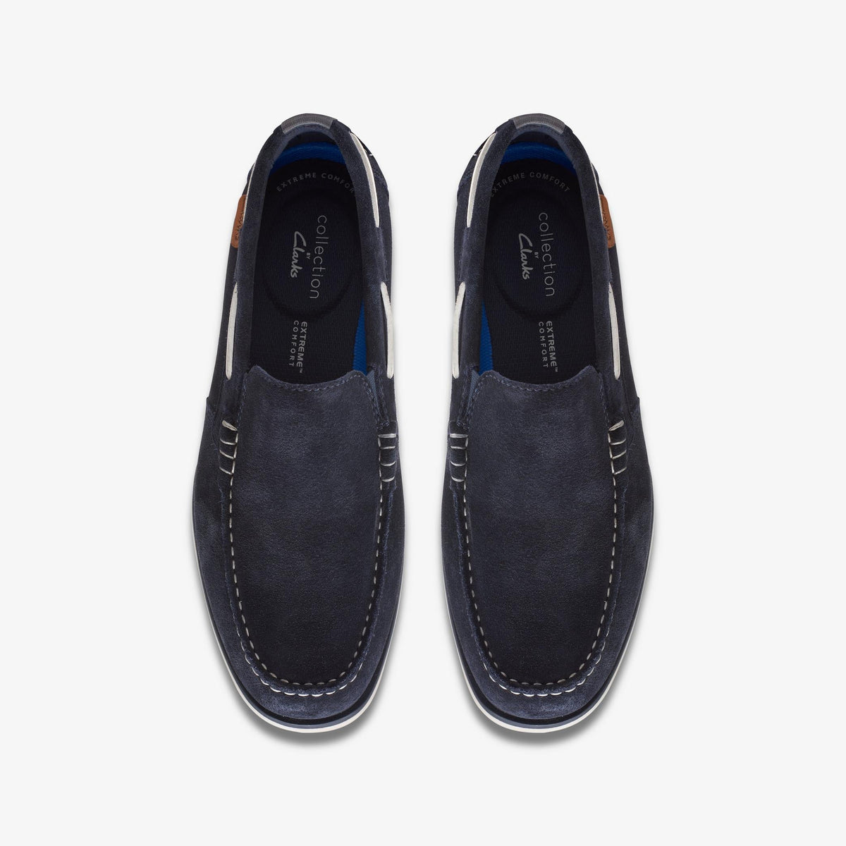Mens Clarks Noonan Step - Navy Suede