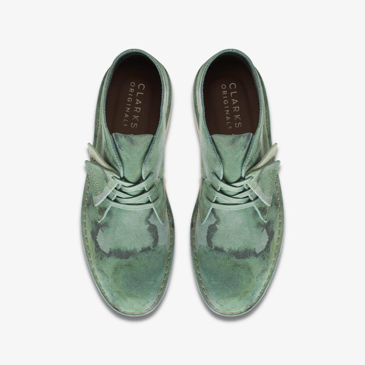 Mens Clarks Desert Coal - Green Camouflage