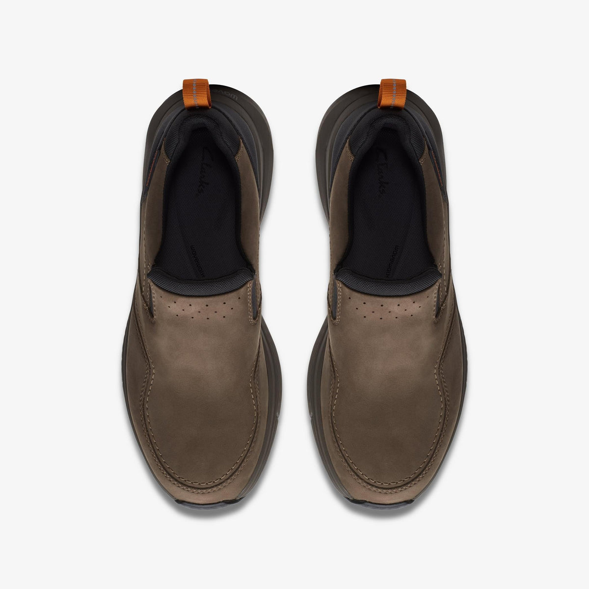 Mens Clarks Wave 2.0 Edge - Dark Taupe
