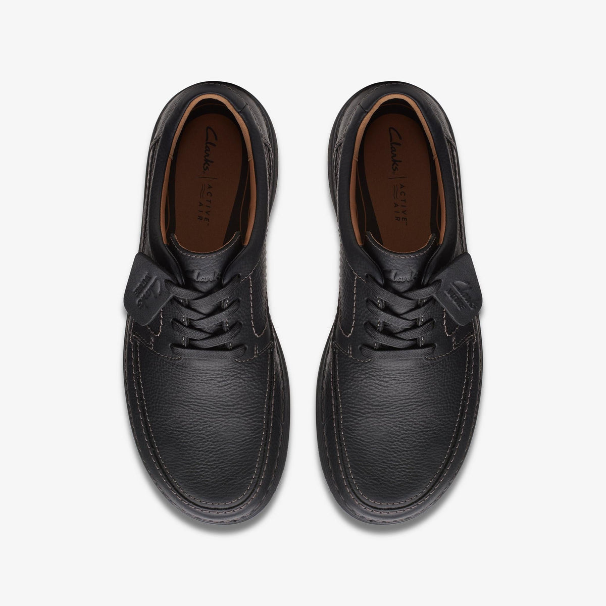 Mens Clarks Nature 5 Lo - Black Leather