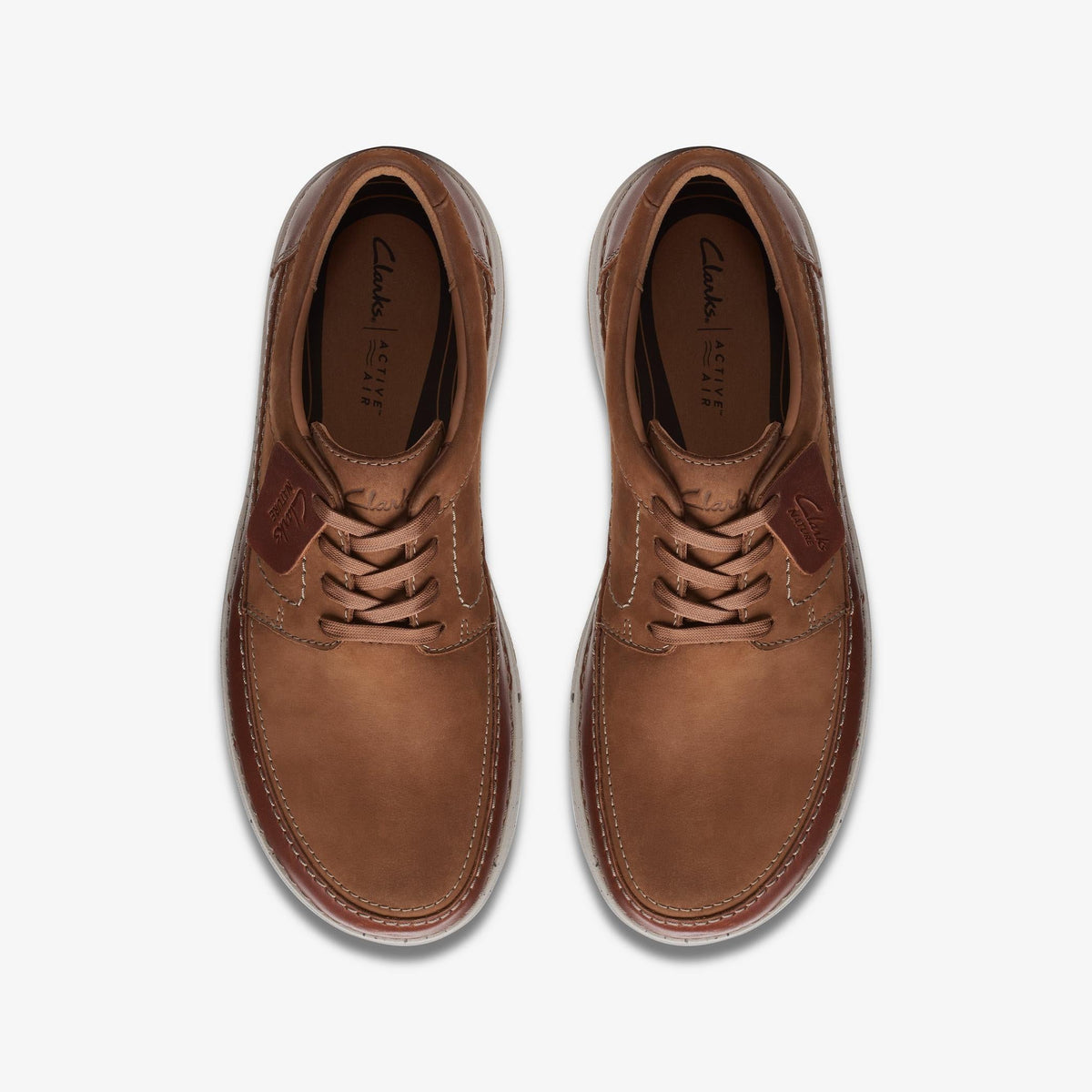Mens Clarks Nature 5 Lo (wide) - Dark Tan
