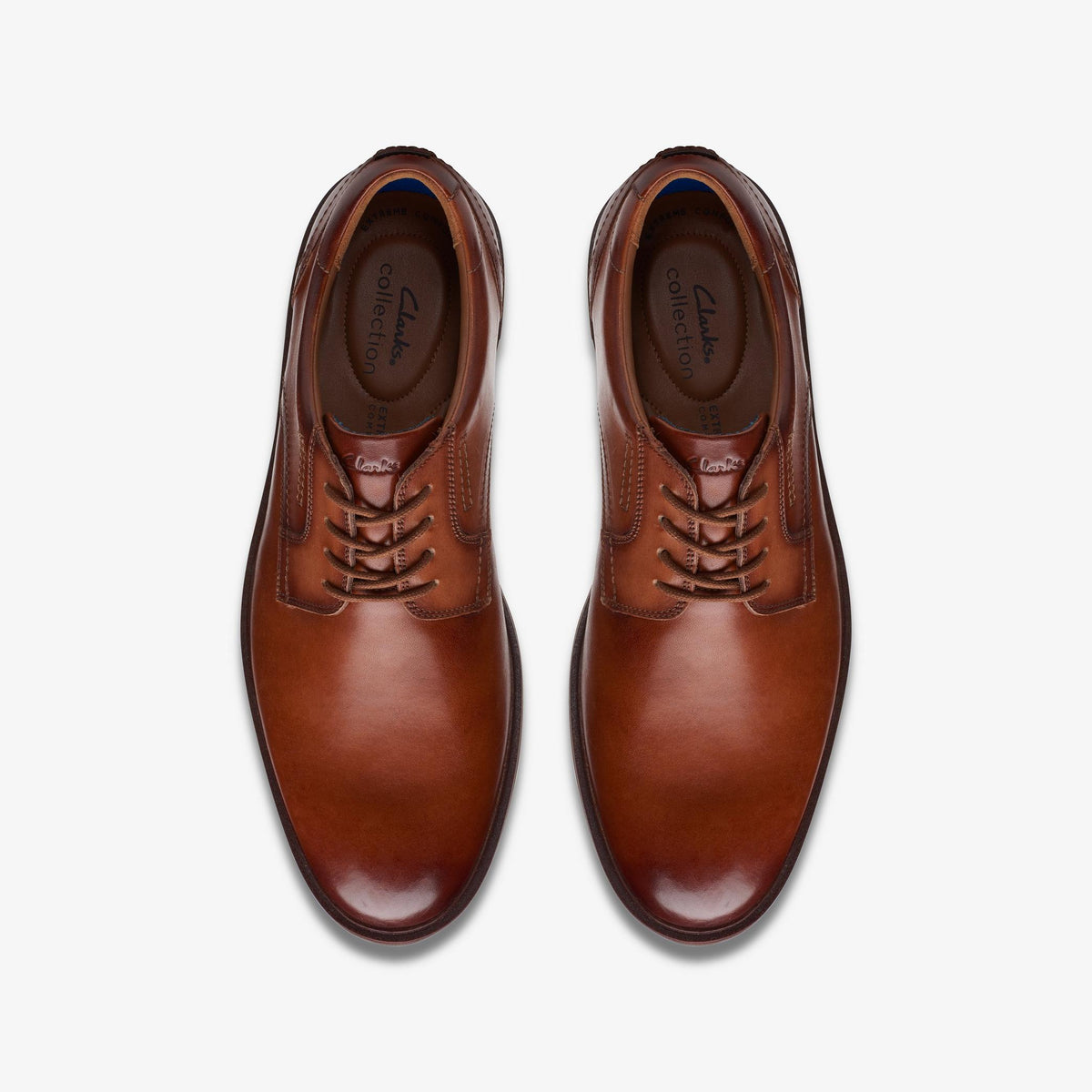 Mens Clarks Malwood Lace - Tan Leather
