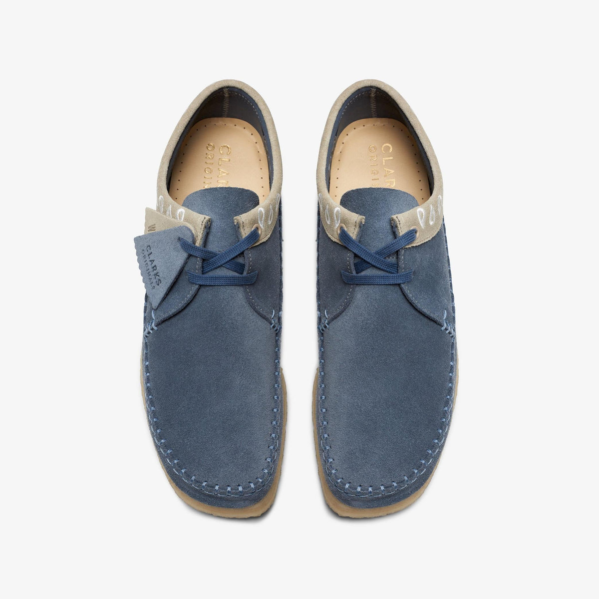 Mens Clarks Weaver - Navy Suede