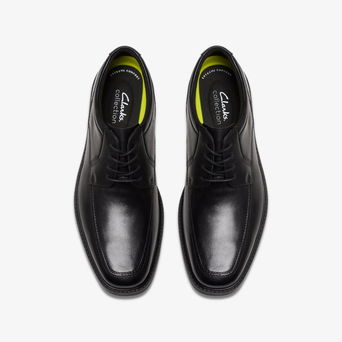 Mens Clarks Ipswich Apron Ii - Black Leather