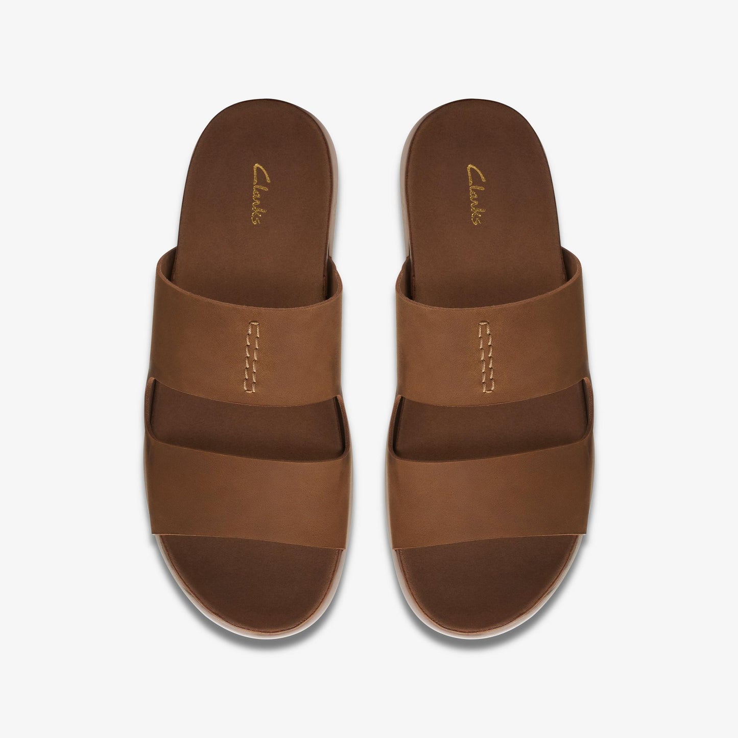 Mens Clarks Sunder Coast - Tan Leather
